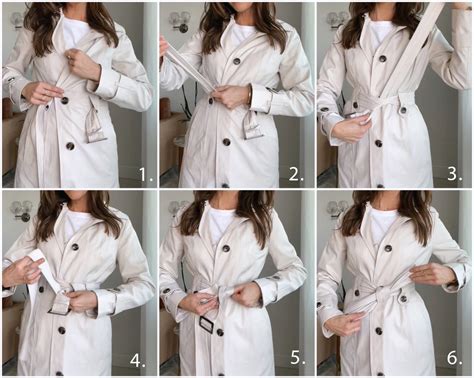 how to tie trench coat.